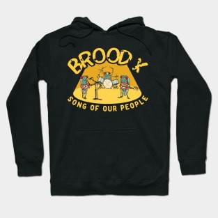 Cicada Brood X Cicada Invasion Cicada Song Tour Hoodie